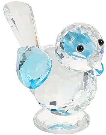 IMIKEYA Einzigartiges Glashandwerk Vogeldekor Ornament Home Desktop Decor Kreative Tischdekoration