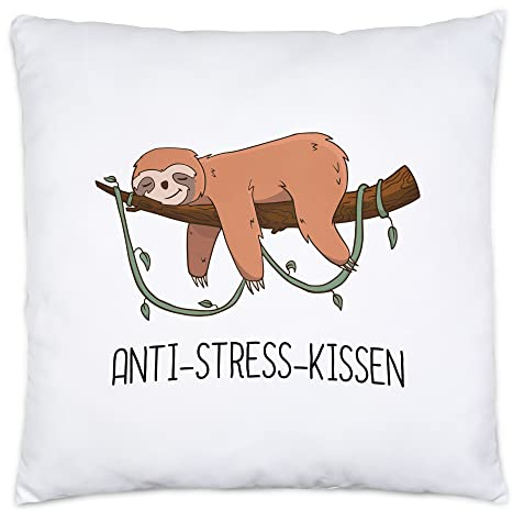 Hey!Print Anti-Stress Kisse Lustig Spruch Ironie Faultier Geschenk Bürokollegen