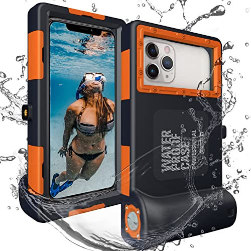 FocRelaxer Pochette Étanche Téléphone Universelle Coque Étanche IPX8 Plongée Étui Smartphone 15M sous Marine Housse Étanche pour iPhone 11 Pro 12 XR XS Max 8 7 6 Plus/Samsung S9 S10 S8 S6 Note10+