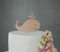 Caketopper Tortenfigur Symbol Wal Kinderparty HOLZ SPRUCH lustig Geburtstag Kuchendekoration Sea Fisch