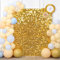 Schimmernde Wand-Hintergrund, Pailletten-Paneele, goldener Hintergrund, Dekoration, Paneele, schimmernde Paneele (24 Stück) Foto-Hintergründe für Geburtstag, Jahrestag, Verlobung, Party, Dekoration