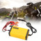 Chargeur de batterie intelligent 12 V avec écran LCD pour voiture, tondeuse à gazon, moto, bateau