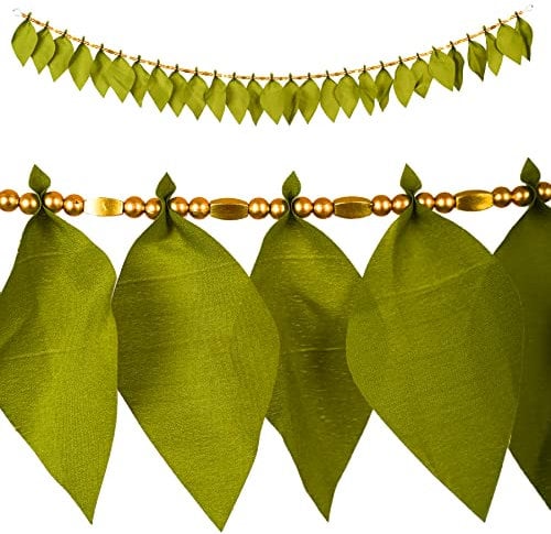 Toran Bandanwaar Artificial leaf for Wall Door Hanging Home Temple Diwali Festival Wedding Function Party Decoration Décor and Gifting (Green Leaf Toran)
