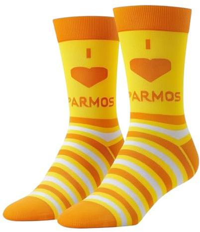 forsocksake One pair of I Love Parmos novelty socks unisex size 6-11 - Teesside Boro