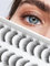 Falsche Wimpern Lashes Cat Eye 15mm Wimpern Wispy Natürliche Wimpern Streifen Wimpern Dünnes Band Fake Lashes Fluffige Wimpern Wimpern Pack 3D Volumen Lockige Wimpern 10Paar Siligli