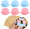 Couvercle Silicone Alimentaire, WJUAN 6 Pièces Capote de Verre, Couvercles Silicones Reutilisables, Couvercles Extensibles en Silicone, pour Tasse à Café, Tasse à eau, Tasse de Yaourt