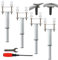 EURXLQ 4 pcs Weiß Bettfüße Einziehbar,Bettbeine Verstellbar,25-43cm Bettgestell Beine,Bett Füße,Strapazierfähig Lattenstützbein,Metall-Möbelstützfüße,Geeignet für Bettgestell,Schrank,Sofa