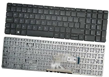 Teclado de Computadora Portátil Compatible para HP ProBook 450 G6 G7 455 G6 G7 455R G6 G7 Español Sin Retroiluminación