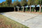 Bâche d'hiver Beige 7,60 x 4,10 m pour Piscine Maximum 7 x 3,5 m avec Grille Centrale d'Evacuation - Fabrication Française - Direct Usine - 550 g/m² - Livrée avec Sandows 2 Embouts + Pitons Crosse