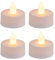 LED Tea Lights, Flameless Battery Powered, Pack of 4, Tealight Candles with Warm White Flickering Light, Great for Weddings, Parties, Table Arrangements and Dining Rooms (4 Tea Lights)