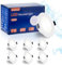 Grebeam 6er 5W LED Spot 230v Kaltweiß 6000K, Ø75-90mm Lochdurchmesser 450lm LED Einbaustrahler 230V, Deckenspots Led für Küche Wohnzimmer Schlafzimmer