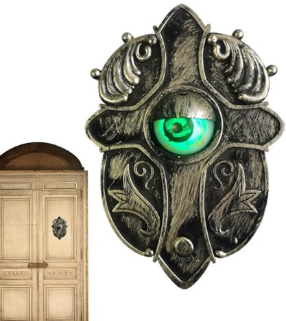 Halloween-Türklingel-Dekoration,Halloween-Türklingel mit Augapfel,Spukende Halloween-Augapfel-Türklingel - Aufhängungsloch-Design, Spukhaus-Dekoration für Tür, Wand, Zuhause, Einkaufszentrum