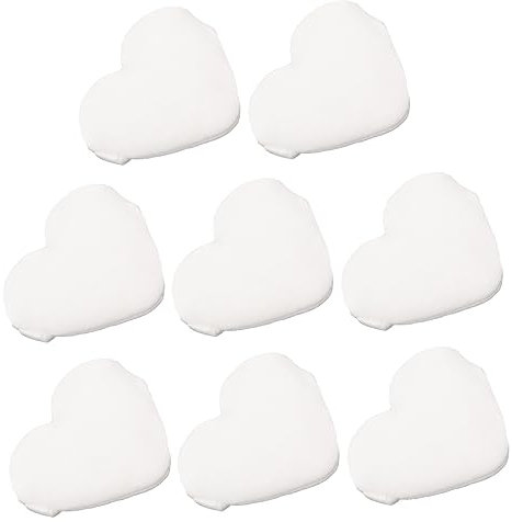 BELLIFFY 8stücke Teiliges Herzförmiges Makeup Powder Puff Weiche Hochwertige Puderquasten Für Gleichmäßige Foundation-anwendung Für Lose Puder Und Kosmetik Leicht Zu Reinigen Und