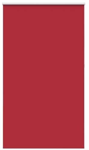 vidaXL Verdunkelungsrollo Rot 130x230cm Stoffbreite 126,6cm Polyester, Rollo, Klemmfix, Thermorollo, Verdunklungsrollo, Klemmrollo, Fensterrollo