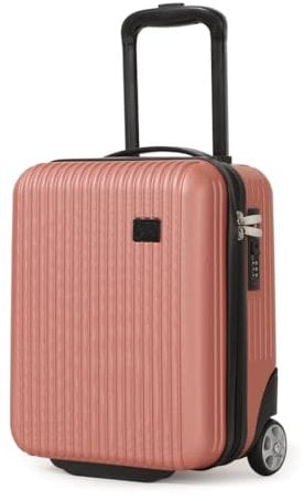 CabinFly Cruisair 40 x 30 x 20 cm Ryanair Handgepäck Wizzair Koffer Kabinentrolley Untersitz Transavia Vueling (Roségold, 40x30x20cm)
