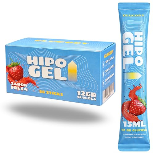 Gel De Glucosa Para Hipoglucemias / 30 Sobres x 12g De Glucosa Liquida De Absorcion Rapida - Glucody