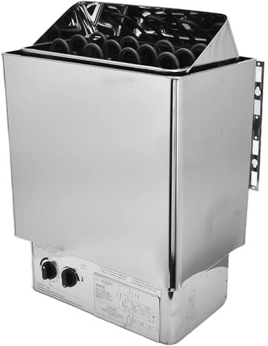 Electric Sauna Heater 6KW/8KW/9KW Stainless Steel Sauna Stove Heater Portable Electric Sauna Stove for Home Hotel Sauna Room Spa Shower Bath Commercial And Household Use,8KW