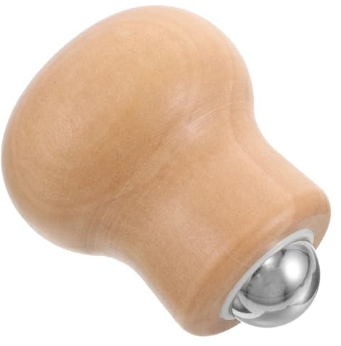 Gesichtspflegegerät Roller mit Kugel, Holz, Orange, Kompakt und Leicht