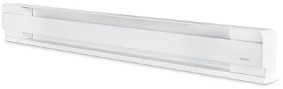 Stelpro Brava Electric Baseboard Heater – 1000W / 120V – 48″ L × 5 7/8″ H – Rounded Corners – Durable Steel Convection Heater for Quiet, Even Heat **NOT A PLUG-IN** (AB41001W) – White