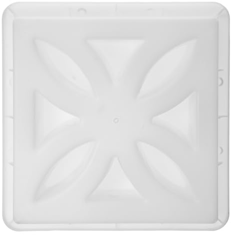 OUNONA Stampo per Mattoni Cavi in Cemento Riutilizzabile in Plastica Bianca 35x35x7,5cm Facile Sformatura per Ambienti Interni ed Esterni e Paesaggistica Fai da Te
