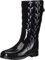 HUNTER Quilted, Stivali in Gomma Unisex-Adulto, Black, 38 EU