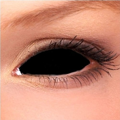 Sclera Lenses Black, schwarz, Ohne Sehstärke, 1 Stück