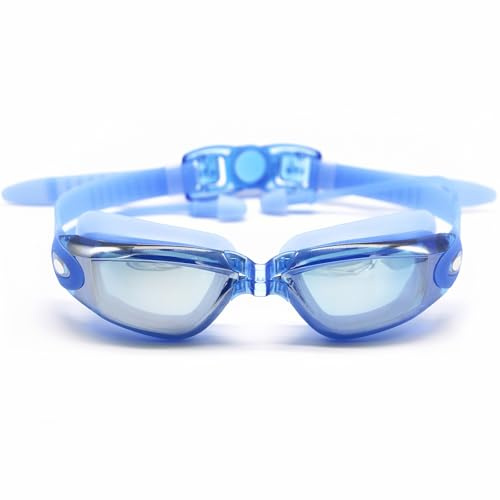 Hersvin Occhialini Nuoto Anti-UV Anti-Nebbia per Uomini Adulti Donne Bambini