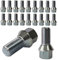 TRACER 20 Radschrauben Radbolzen Kegelbund M14x1,5 25mm Silber, Sechskant, Edelstahl, Klasse 10.9, Kompatibel mit Fiat Ulysse Scudo Combinato Scudo Kasten