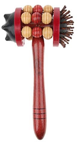 Tubayia Holz Massage Hammer Stick Triggerpunkt Massagegerät Massagehammer für Rücken, Nacken, Schulter