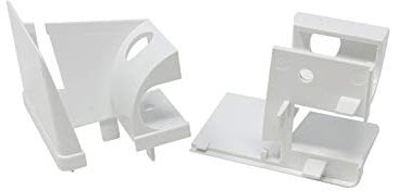 Schüco - Embudo de entrada de DIWARO.®, para rieles de guía de persianas de plástico, precio por par, color blanco