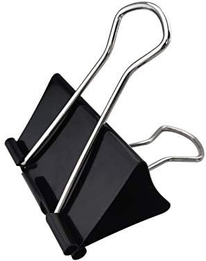 DSTELIN Extra Large Binder Clips 2.4-Inch (18 Pack), Big Paper Clamps for Office Supplies, Black