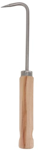 YARNOW Hand Unkrautstecher Edelstahl Unkraut Entferner GeräT Pflanzhilfe Samen Pflanzgefäß Werkzeug, Unkrautstecher Mit Holzgriff Garten Manueller Weeder, Zum Graben Umpflanzen Unkrautbek mpfungsger