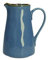 Rose & Tulipes – Pichet bleu 600 cc – Décoration de maison, cuisine – Ligne de concert de couleurs – Planche à découper de cuisine – Stoneware – 0,6 cc – 12 x h15,5 cm