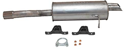 Ferroz Export Ersatz für Endschalldämpfer BMW 3er (E46) 320 i, 323 i, 328 i Endtopf Auspuff mit Anbausatz