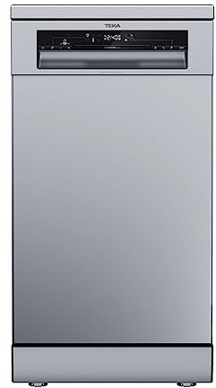 Teka DFS 24650 SS - Lavavajillas Libre Instalación 45 cm, HomeCare Series, para 9 Cubiertos, 6 Programas de Lavado, Panel de Mandos LED, Color Acero Inoxidable
