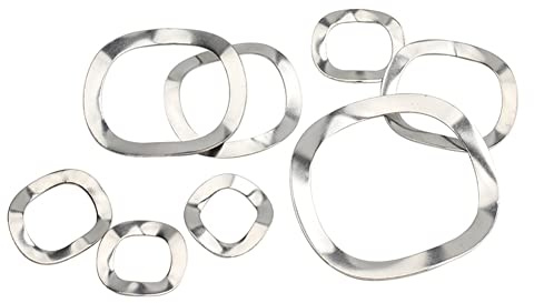 CONPHERON Arandela Ondulada, Lavadora de Ola, Arandela de Resorte de Acero Inoxidable, M16x21x0.3mm, 40 pcs