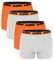 KTM by Freegun Boxershorts für Herren Unterwäsche Pant Men´s Boxer 4 er Multipack, Farbe:Light Grey / Orange2, Bekleidungsgröße:M