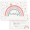 10x Kinder Einladungskarten Einladung Kindergeburtstag Mädchen Regenbogen Pastell Geburtstag Sterne Rosa 10x15 cm Party Kinder 1 2 3 4 5 6 7 8 9 10