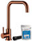 Home Range™ Robinet mitigeur d'évier de cuisine en acier inoxydable 304 brossé or rose | Livré avec kit de nettoyage | Robinet monobloc à levier unique | Garantie 5 ans