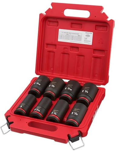 Milwaukee Electric - 8PC IMP Duty 3/4DR SAE DP 6-PT Socket Set