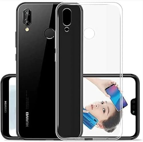 PhoneThrone 1 Cover per Huawei P20 lite, Custodia Gel Trasparente Morbida Silicone Sottile TPU [Ultra Leggera e Chiaro]