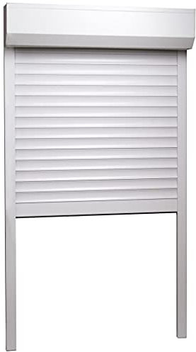Tidyard Rollladen Gute Wärme- challdämmung Rollladenpanzer Behang,Einbruchsicher,Hohe Windstabilität,110 x 220 cm (B x H),Spannrahmensystem für Balkontüren Terrassentüren