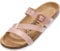Palado Pantoletten Damen Ikaria – bequeme Sandalen Made in Spain - Hausschuhe mit dämpfendem Kork-Fußbett - modische Sommerschuhe Rosa Lack UK7 - EU40