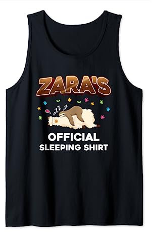 Zara Sleep Nap Nap Name Chemise de nuit Débardeur