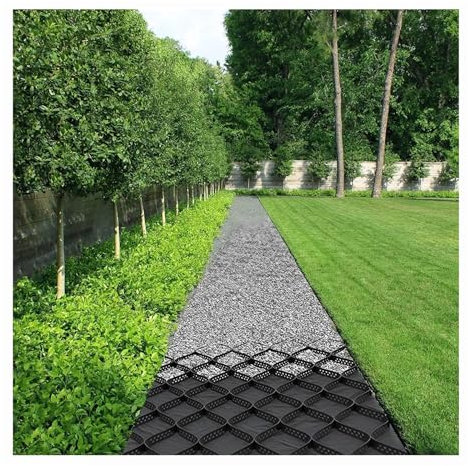 5 cm / 10 cm tiefes Wabenkies-Bodengitter, Hang-Garten-Einfahrten, schwerer Lastwiderstand, Boden-Kies-Stabilisator, Bodenschlammkontrolle for Pflastersteine im Außenbereich ( Color : H 5cm(2in) , S