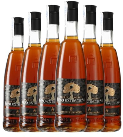 Licores Licor de Bellota Beso Extremeño 70 cl (Caja de 6 Botellas de 70 cl)