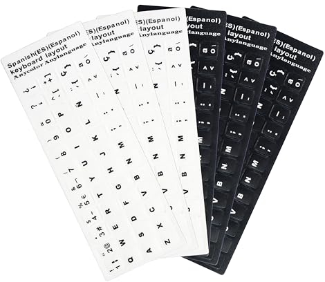 6 Pcs Español Pegatinas Teclado