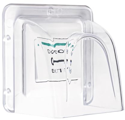 Access Control Keypad Rain Cover for None Touch Exit Button,Push Exit Switch Plastic Rainproof Cover,Doorbell Rain Guard Protector,Exit Release Button Switch Rain Cover