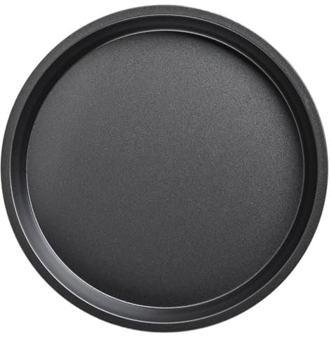 STOBAZA Teglia Per Pizza Tagliere Rotondo Per Pizza Teglia Per Pizza In Acciaio Al Carbonio 10 Pollici Torta Antiaderente Pizza Croccante Vassoio Per Server Supporto Per Cucina Domestica