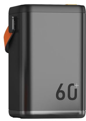 Banco de energía para computadora portátil/Tesoro de Carga de 60000mah, Pantalla LED compacta rápida PD 65w Qc 4.0, Banco de energía portátil de Emergencia (100000mAh/gris)